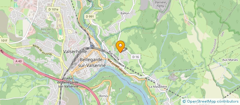 localisation de l'entreprise MONSIEUR JEAN-MARIE CADDET à VALSERHONE