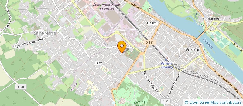 localisation de l'entreprise MONSIEUR JEAN-MARIE CAILLAT à VERNON