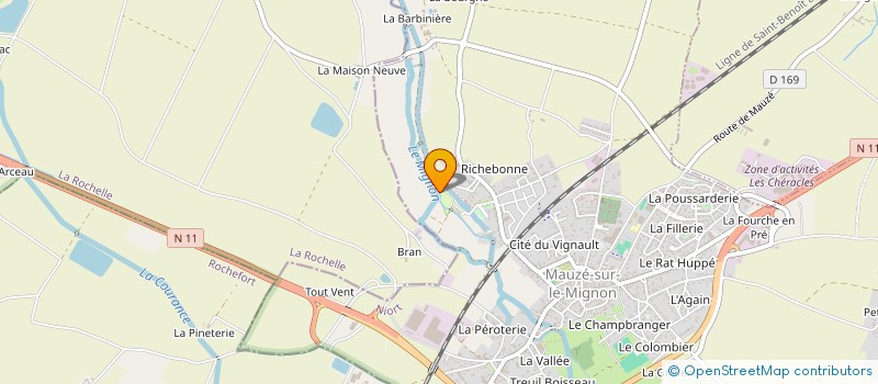 localisation de l'entreprise MONSIEUR JEAN MARIE CALLEAU  PRIN-DEYRANCON