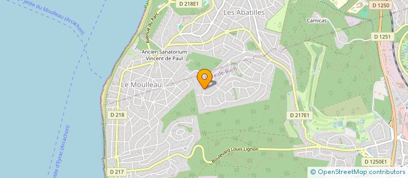 localisation de l'entreprise MONSIEUR JEAN-MARIE CAMELEYRE à LA TESTE-DE-BUCH
