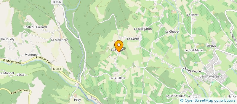 localisation de l'entreprise MONSIEUR JEAN MARIE CAPDEVILLE  SAINT VERAND