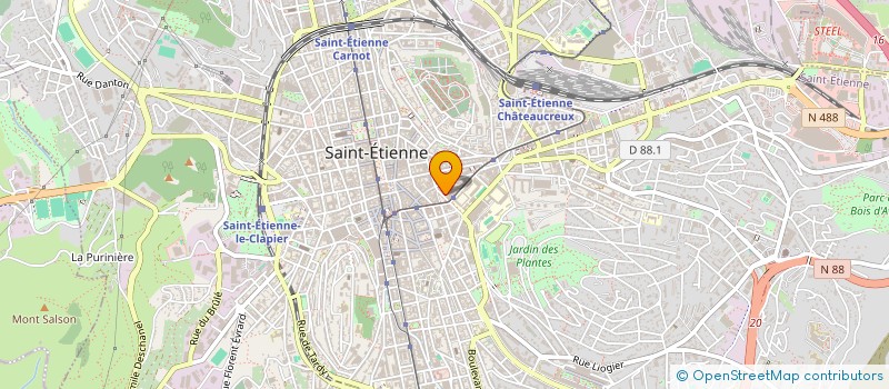 localisation de l'entreprise MONSIEUR JEAN MARIE CARDINE à SAINT-ETIENNE