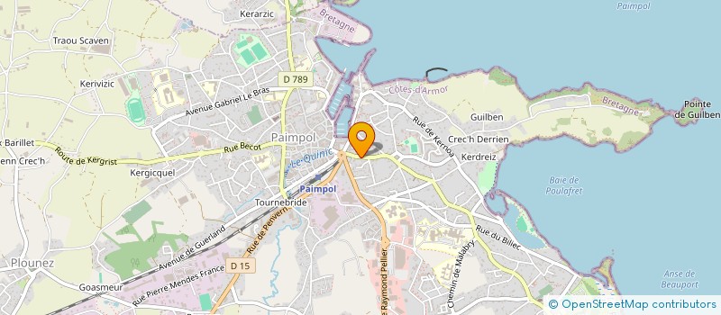 localisation de l'entreprise MONSIEUR JEAN-MARIE CARVENNEC  PAIMPOL