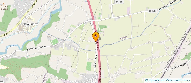 localisation de l'entreprise MONSIEUR JEAN-MARIE CASTELAS  SAUZET