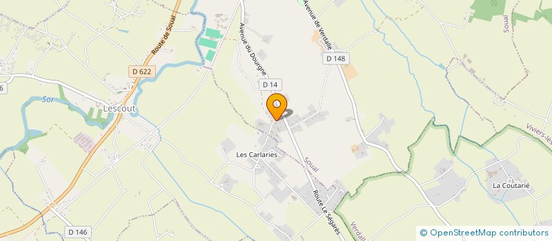 localisation de l'entreprise MONSIEUR JEAN-MARIE CAYREL  SOUAL