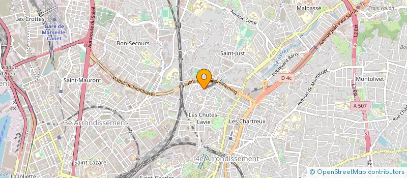 localisation de l'entreprise MONSIEUR JEAN-MARIE CAZALIS à MARSEILLE 4EME