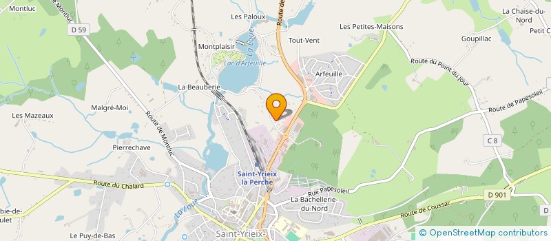 localisation de l'entreprise MONSIEUR JEAN-MARIE CHADELAUD à SAINT-YRIEIX-LA-PERCHE