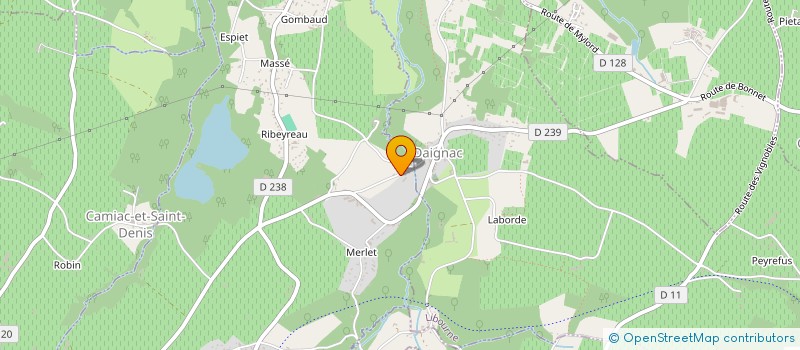 localisation de l'entreprise MONSIEUR JEAN MARIE CHAILLOT  DAIGNAC