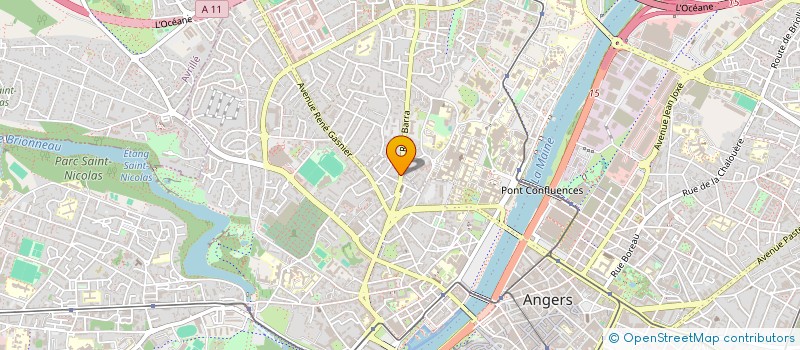 localisation de l'entreprise MONSIEUR JEAN MARIE CHAMAILLARD à ANGERS