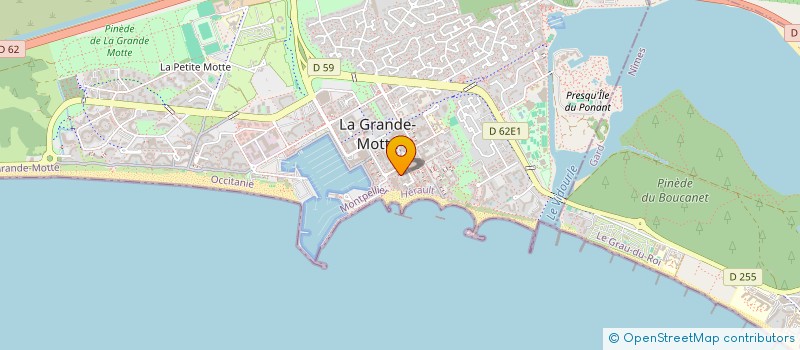 localisation de l'entreprise MONSIEUR JEAN-MARIE CHAPON à LA GRANDE-MOTTE
