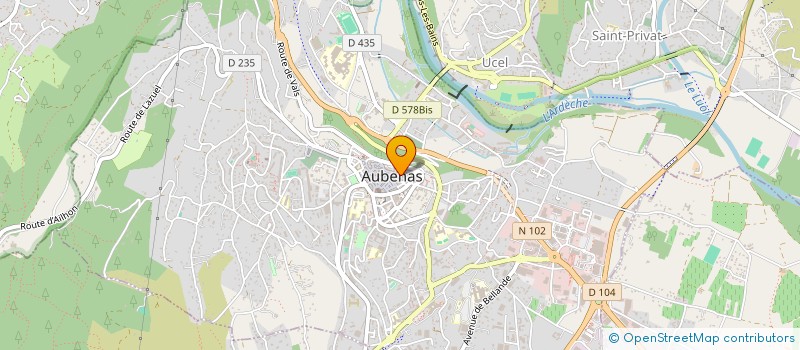 localisation de l'entreprise MONSIEUR JEAN-MARIE CHARBONNIER à AUBENAS