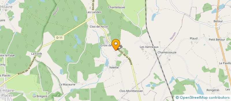 localisation de l'entreprise MONSIEUR JEAN-MARIE CHASSAGNAT  NEXON