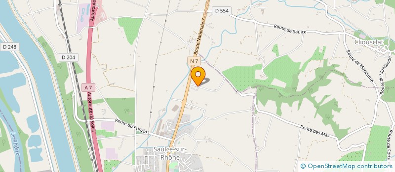 localisation de l'entreprise MONSIEUR JEAN-MARIE CHAUTARD  SAULCE-SUR-RHONE