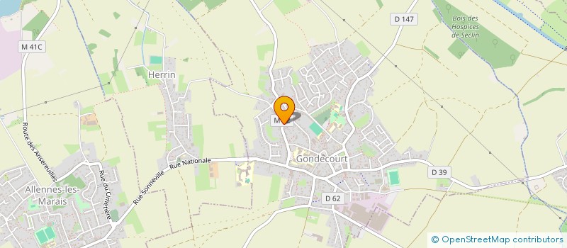 localisation de l'entreprise MONSIEUR JEAN-MARIE CLOUET  GONDECOURT