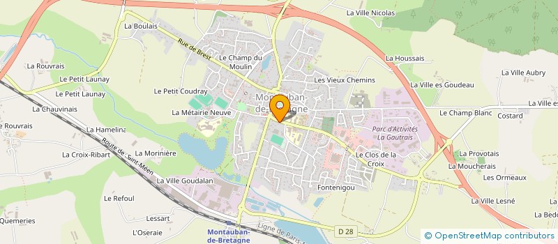 localisation de l'entreprise MONSIEUR JEAN-MARIE CONGOST  MONTAUBAN-DE-BRETAGNE