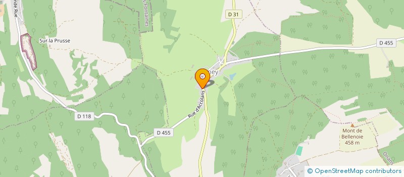 localisation de l'entreprise MONSIEUR JEAN-MARIE CORNEVAUX  GENEY