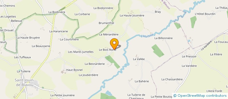 localisation de l'entreprise MONSIEUR JEAN-MARIE COTREUIL à BELLAVILLIERS