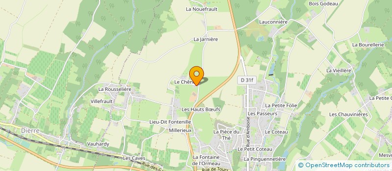 localisation de l'entreprise MONSIEUR JEAN-MARIE COURATIN  LA CROIX-EN-TOURAINE