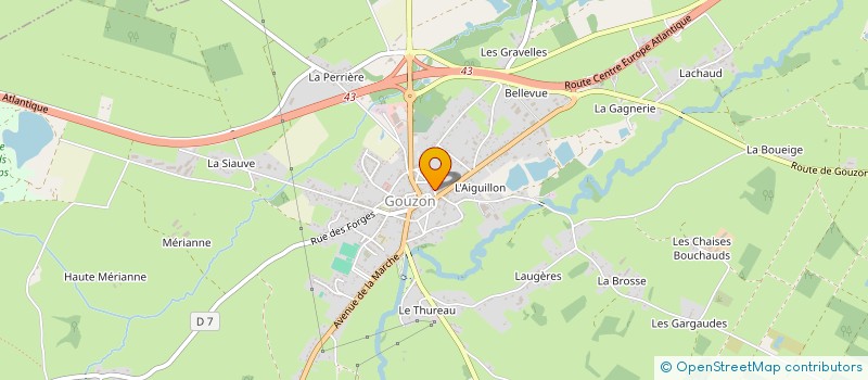 localisation de l'entreprise MONSIEUR JEAN-MARIE COUTURIER à GOUZON