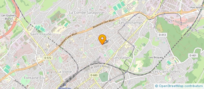 localisation de l'entreprise MONSIEUR JEAN-MARIE CROIZAT  BESANCON