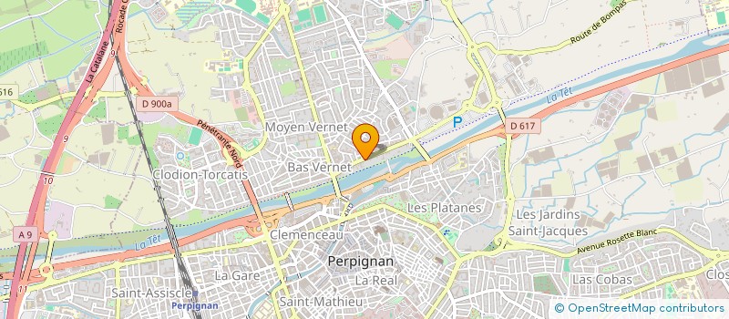 localisation de l'entreprise MONSIEUR JEAN-MARIE CROS  PERPIGNAN