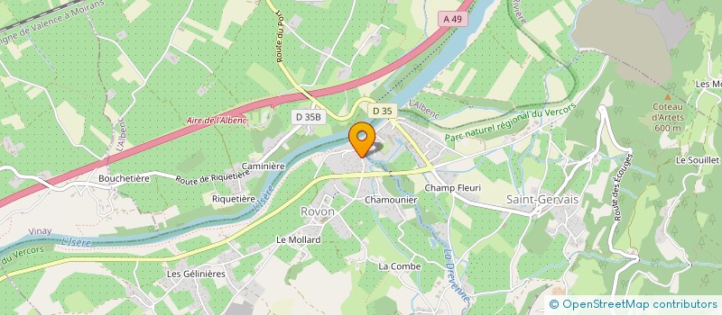 localisation de l'entreprise MONSIEUR JEAN-MARIE DAVID  ROVON