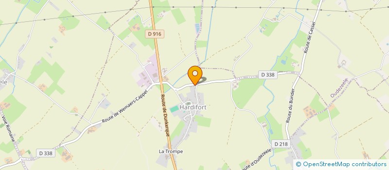 localisation de l'entreprise MONSIEUR JEAN-MARIE DEBAECKER  OUDEZEELE