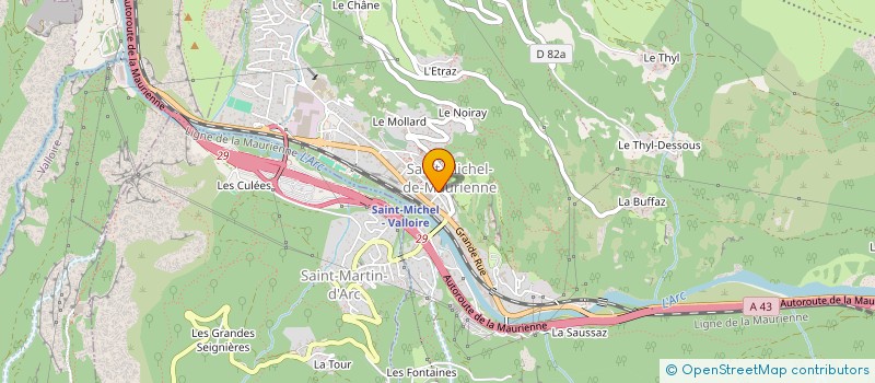 localisation de l'entreprise MONSIEUR JEAN-MARIE DEBONT  SAINT-MICHEL-DE-MAURIENNE