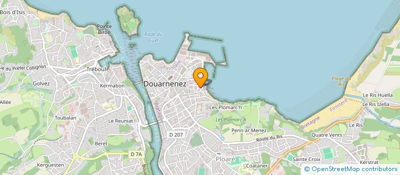 localisation de l'entreprise MONSIEUR JEAN-MARIE DEGE à DOUARNENEZ