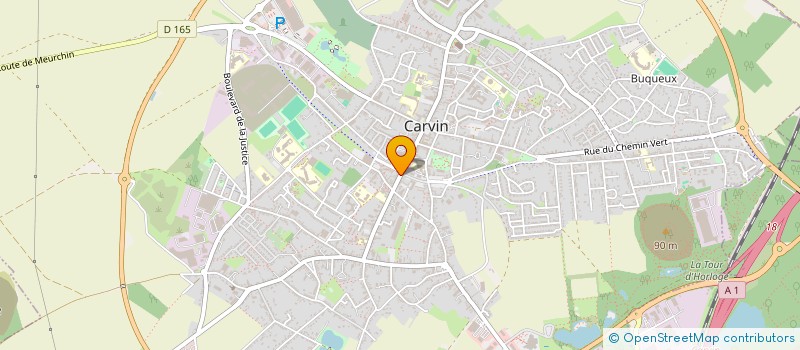 localisation de l'entreprise MONSIEUR JEAN-MARIE DELARUE  CARVIN