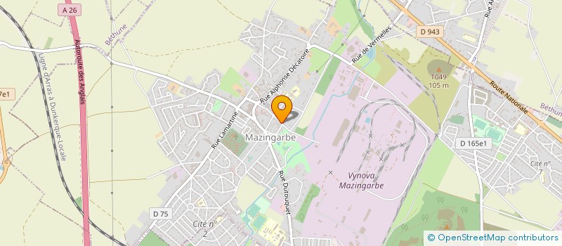 localisation de l'entreprise MONSIEUR JEAN-MARIE DELATTRE  MAZINGARBE