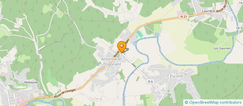 localisation de l'entreprise MONSIEUR JEAN-MARIE DELORME  ANTONNE-ET-TRIGONANT