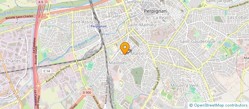 localisation de l'entreprise MONSIEUR JEAN-MARIE DESBORDES  PERPIGNAN