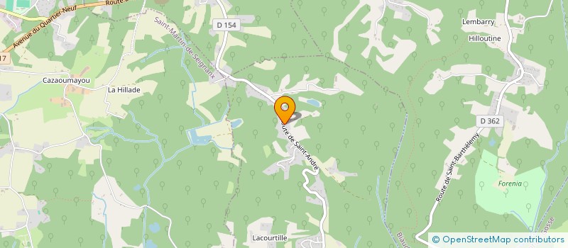 localisation de l'entreprise MONSIEUR JEAN-MARIE DESJARDINS  SAINT-BARTHELEMY