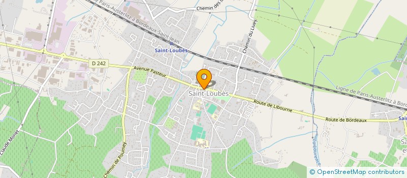 localisation de l'entreprise MONSIEUR JEAN MARIE DESROUSSEAUX  SAINT-LOUBES