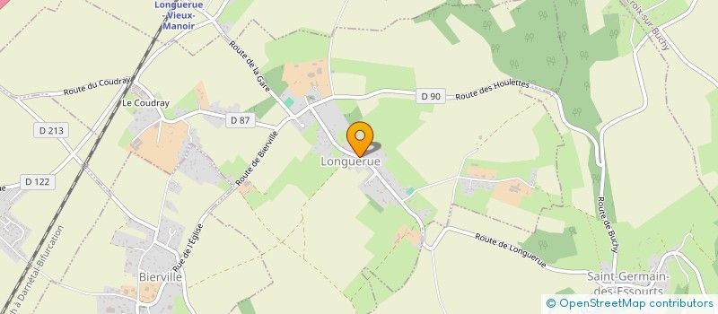 localisation de l'entreprise MONSIEUR JEAN MARIE DEVEAUX  LONGUERUE