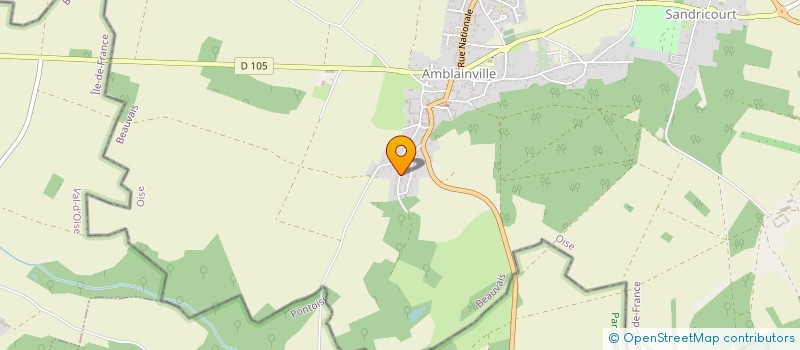 localisation de l'entreprise MONSIEUR JEAN MARIE DEVELLE  AMBLAINVILLE