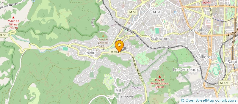 localisation de l'entreprise MONSIEUR JEAN-MARIE DISSER  ROYAT