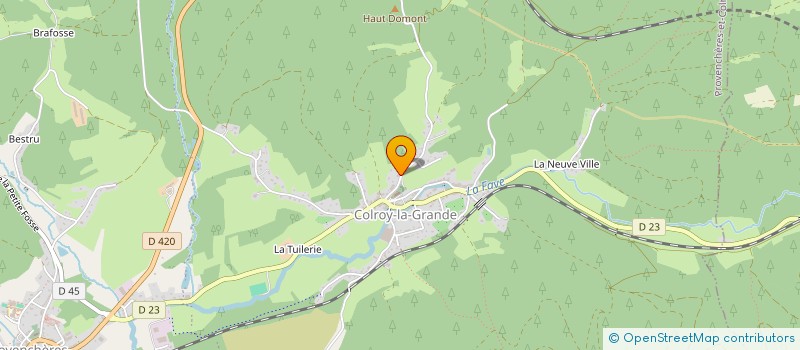 localisation de l'entreprise MONSIEUR JEAN-MARIE DOERLER  PROVENCHERES-ET-COLROY