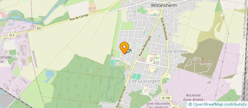 localisation de l'entreprise MONSIEUR JEAN MARIE DUBEL  WITTELSHEIM