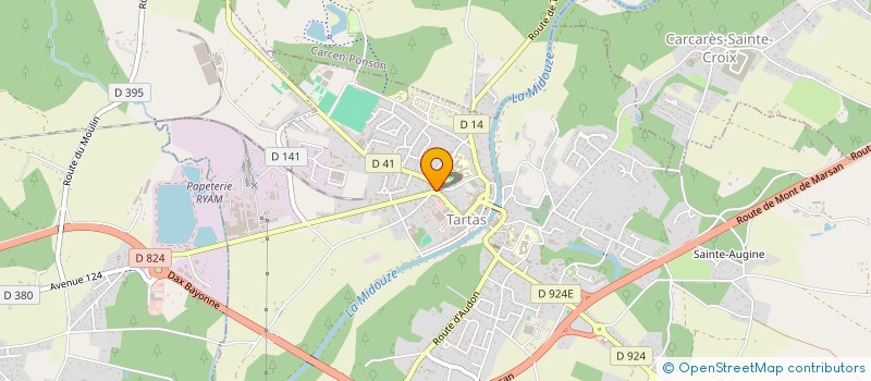 localisation de l'entreprise MONSIEUR JEAN MARIE DUCASSE  TARTAS