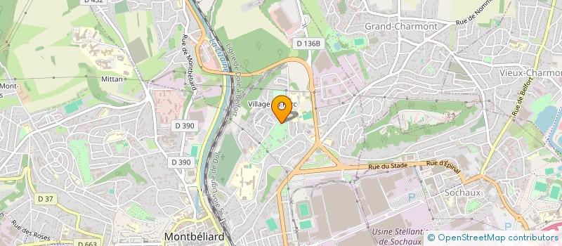 localisation de l'entreprise MONSIEUR JEAN-MARIE DUHAUPAS  MONTBELIARD