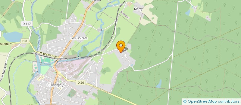 localisation de l'entreprise MONSIEUR JEAN-MARIE DUREUX  GUERIGNY