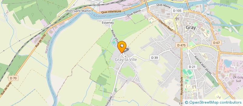 localisation de l'entreprise MONSIEUR JEAN-MARIE DUROCQ  GRAY-LA-VILLE