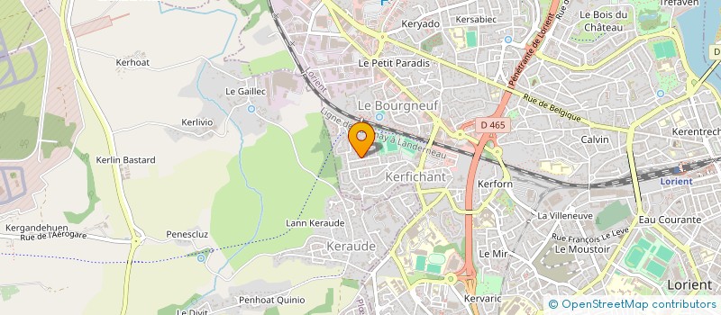 localisation de l'entreprise MONSIEUR JEAN-MARIE EVEN  LORIENT