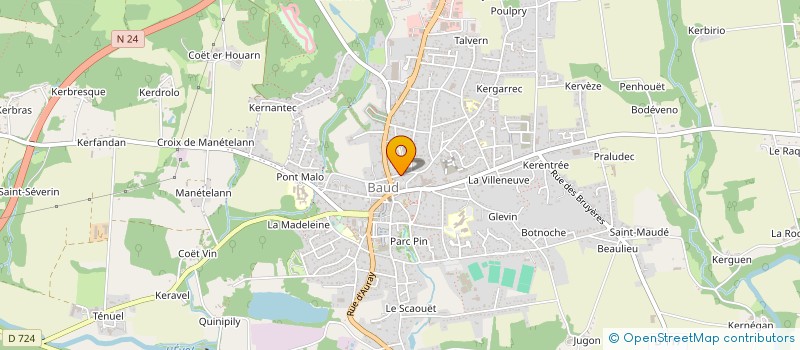 localisation de l'entreprise MONSIEUR JEAN-MARIE EVENO  BAUD