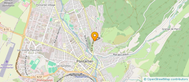 localisation de l'entreprise MONSIEUR JEAN MARIE FAIVRE  PONTARLIER