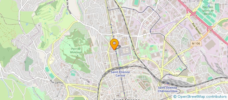 localisation de l'entreprise MONSIEUR JEAN MARIE FAYE  SAINT-ETIENNE