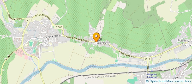 localisation de l'entreprise MONSIEUR JEAN-MARIE FAYET  SAULCHERY