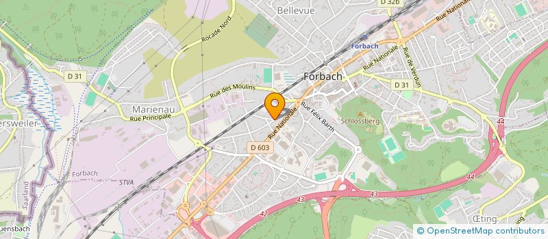 localisation de l'entreprise MONSIEUR JEAN-MARIE FELSKI à FORBACH